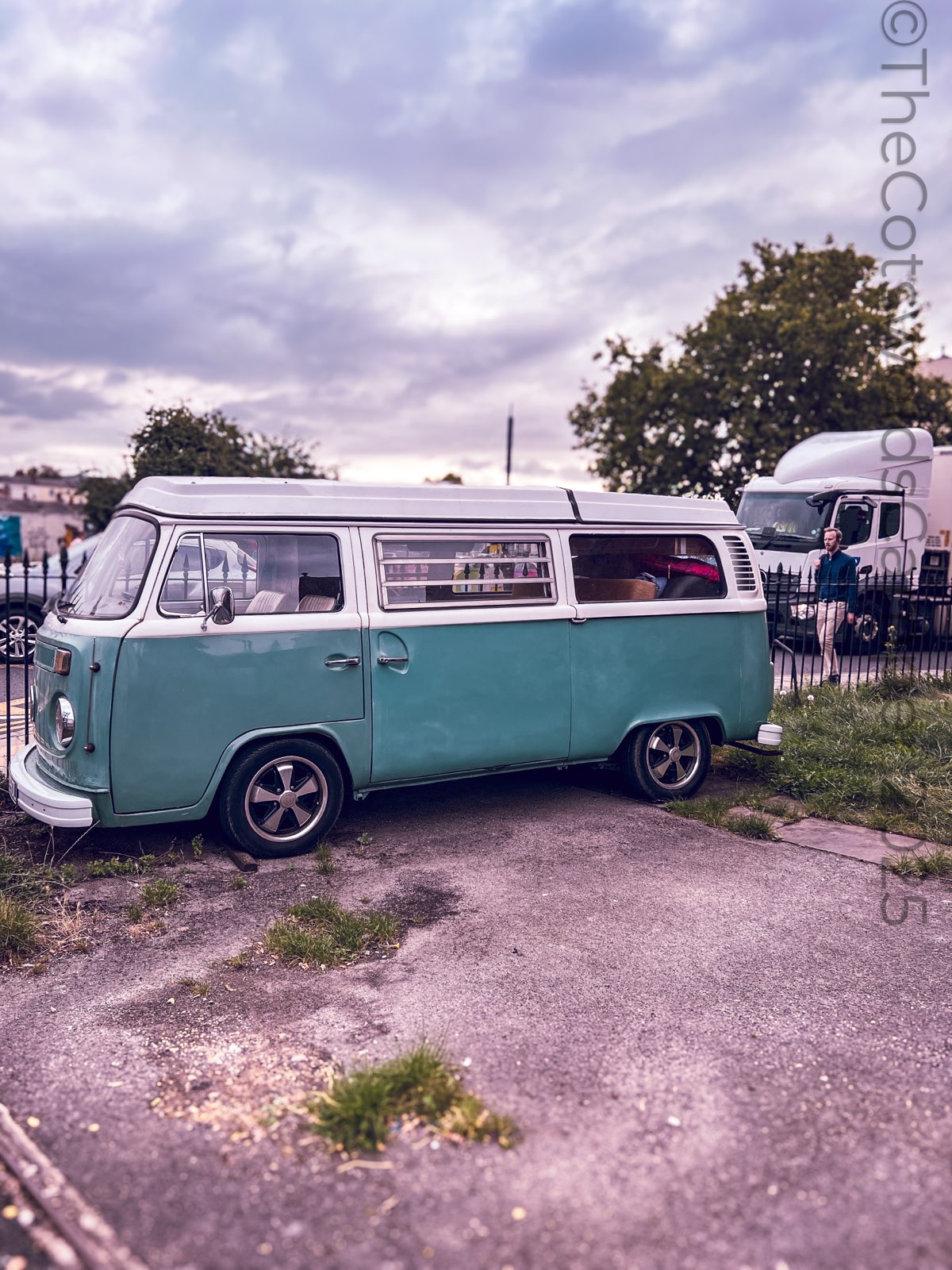 Cool van in the Cotswolds, UK