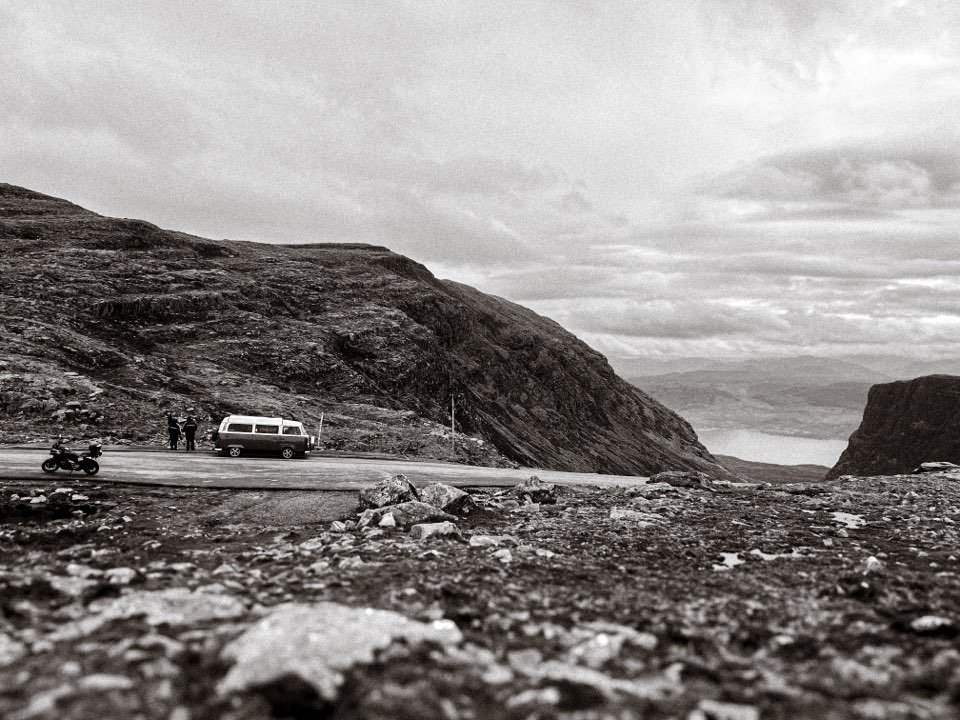 View from the top of the Applecross Pass, W Scotland